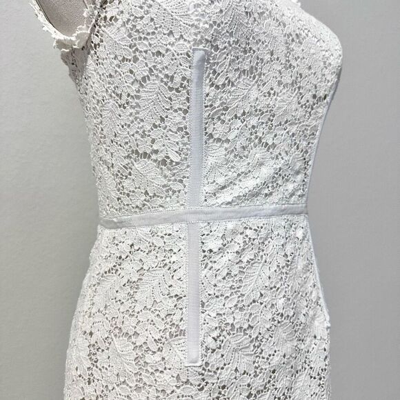 Jill Stuart Women's Illusion Yoke Lace Sheath Dress 0 Classy Lady Graduation - Picture 11 of 12